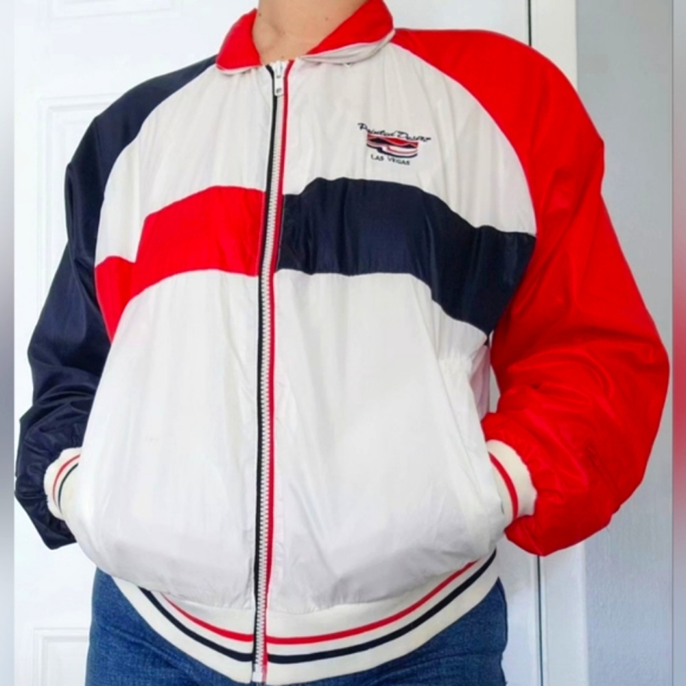 Vintage Painted Desert Las Vegas golf windbreaker XL